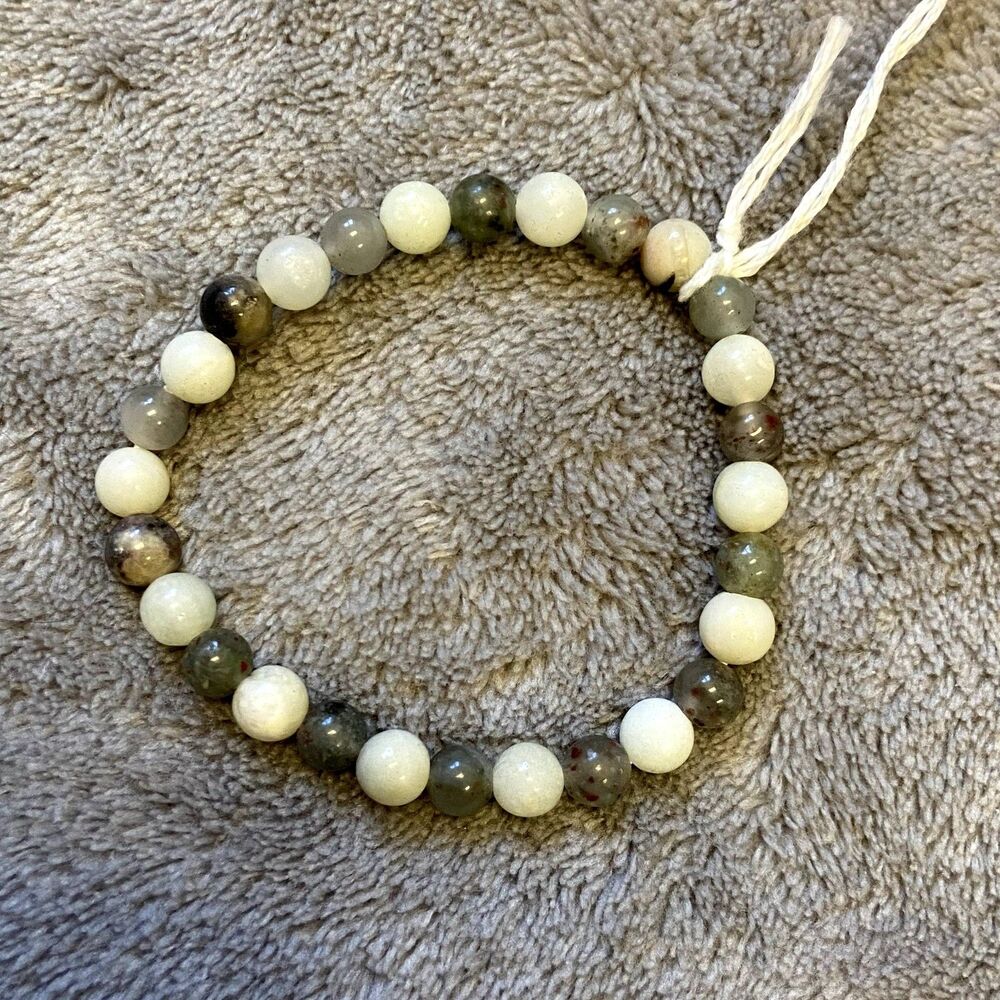 Handmade Bloodstone & Amazonite Bracelet
